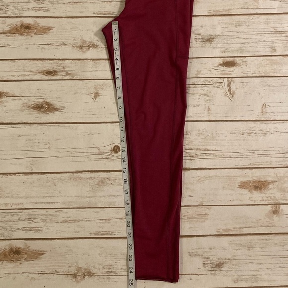 Free People Movement Maroon Side Pocket Leggings Medium - Picture 5 of 11